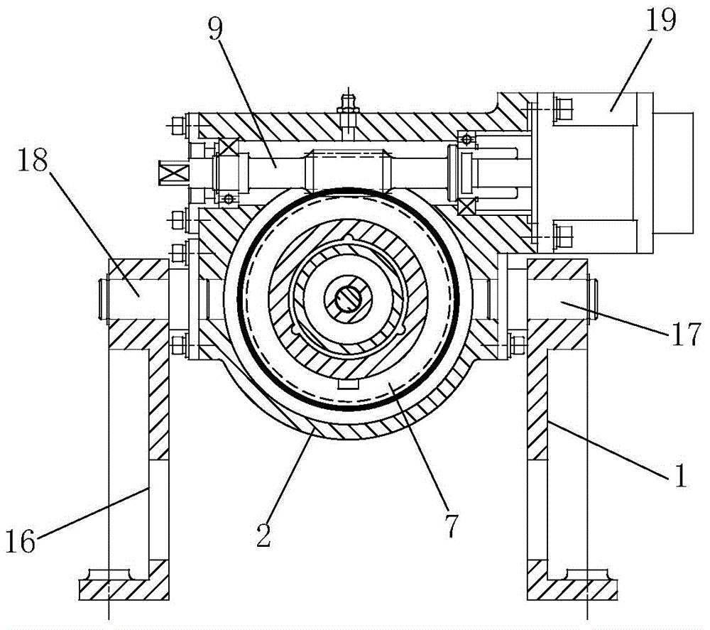 Swing type multistage electric telescopic cylinder