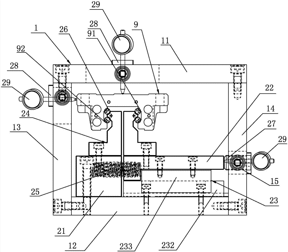 Ball slide block measuring device and method