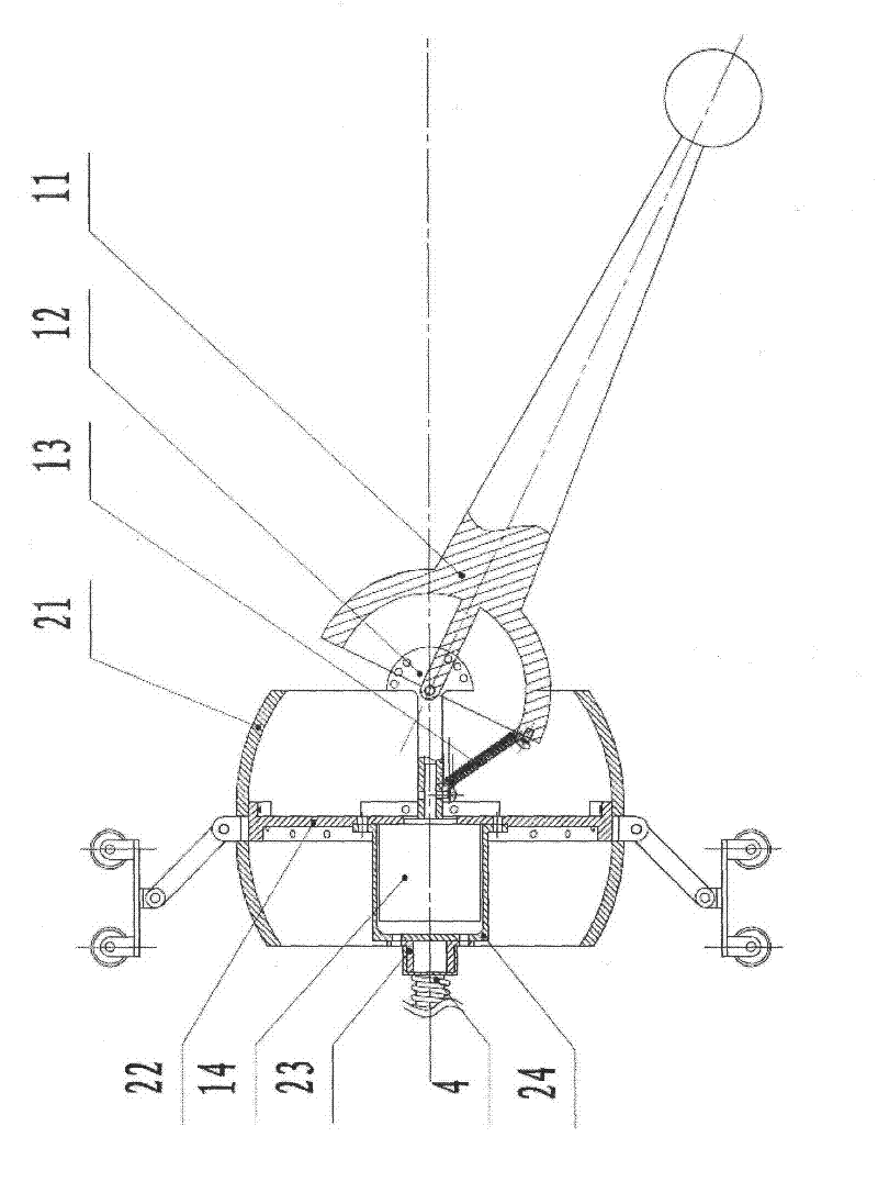 Flexible peristaltic pipeline robot with guide head and one-way traveling wheel structure