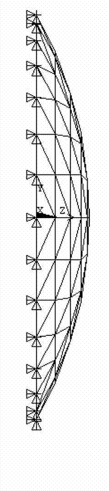 Method applicable to identifying damage to space grid structure