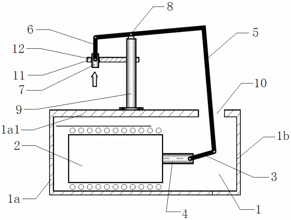 Curved lever force amplification linear drive punching machine