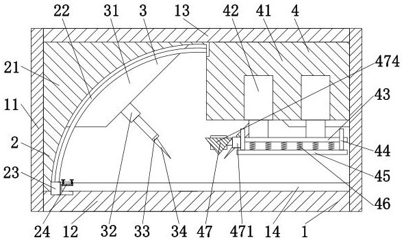 A channel steel processing shear angle bending machine and processing method