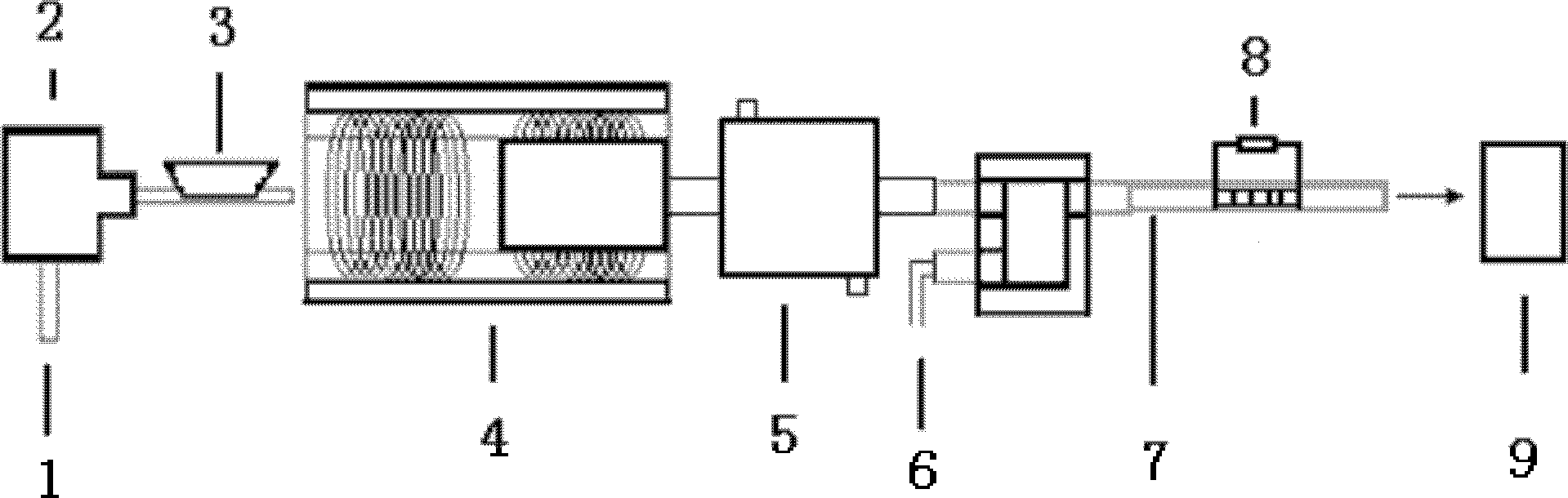 Foam mercury trap material and application thereof