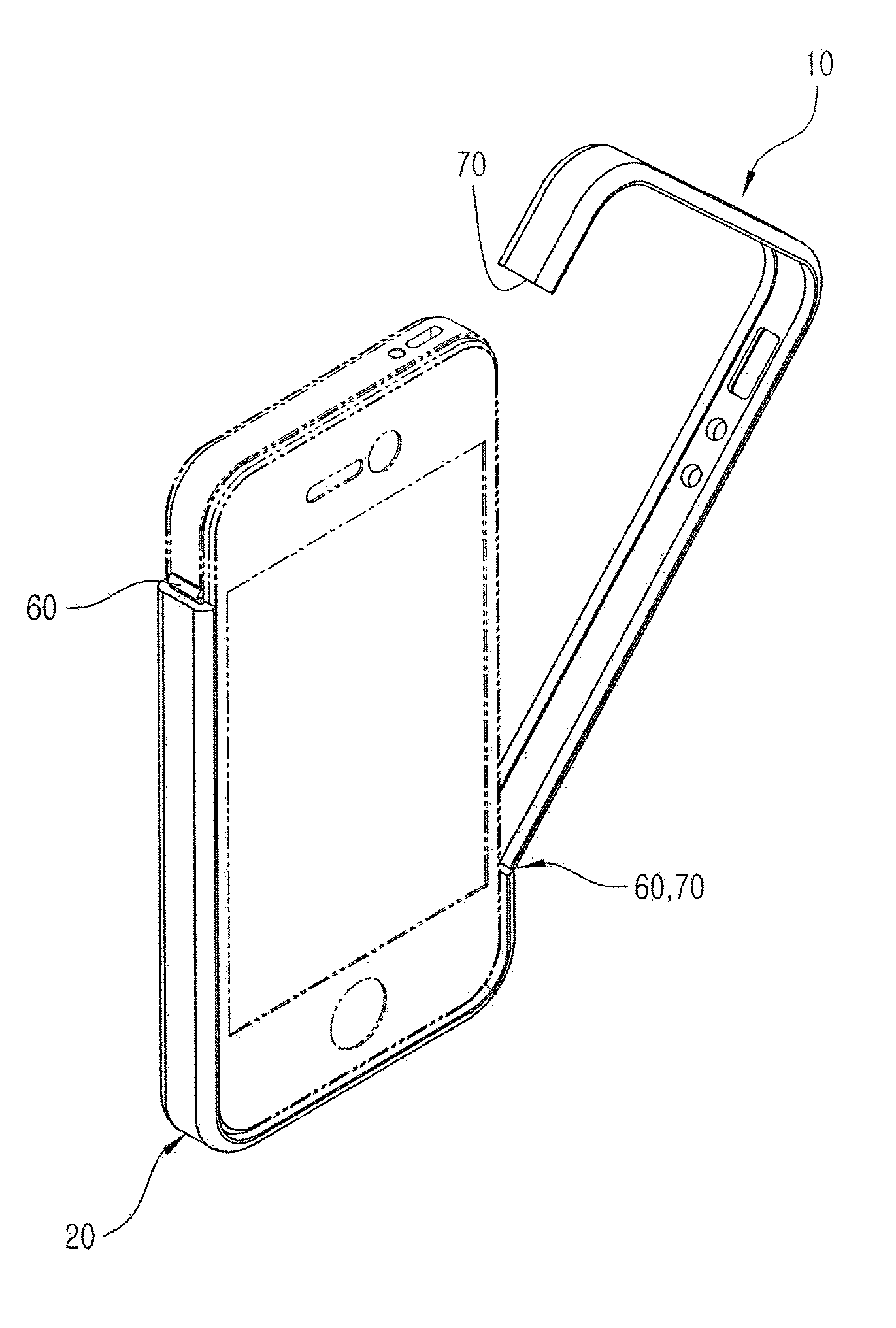 Protective case for portable electronic device
