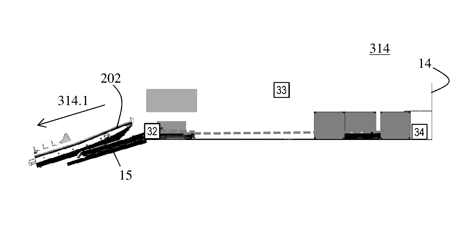 Ship-based waterborne vehicle launch, recovery, and handling system