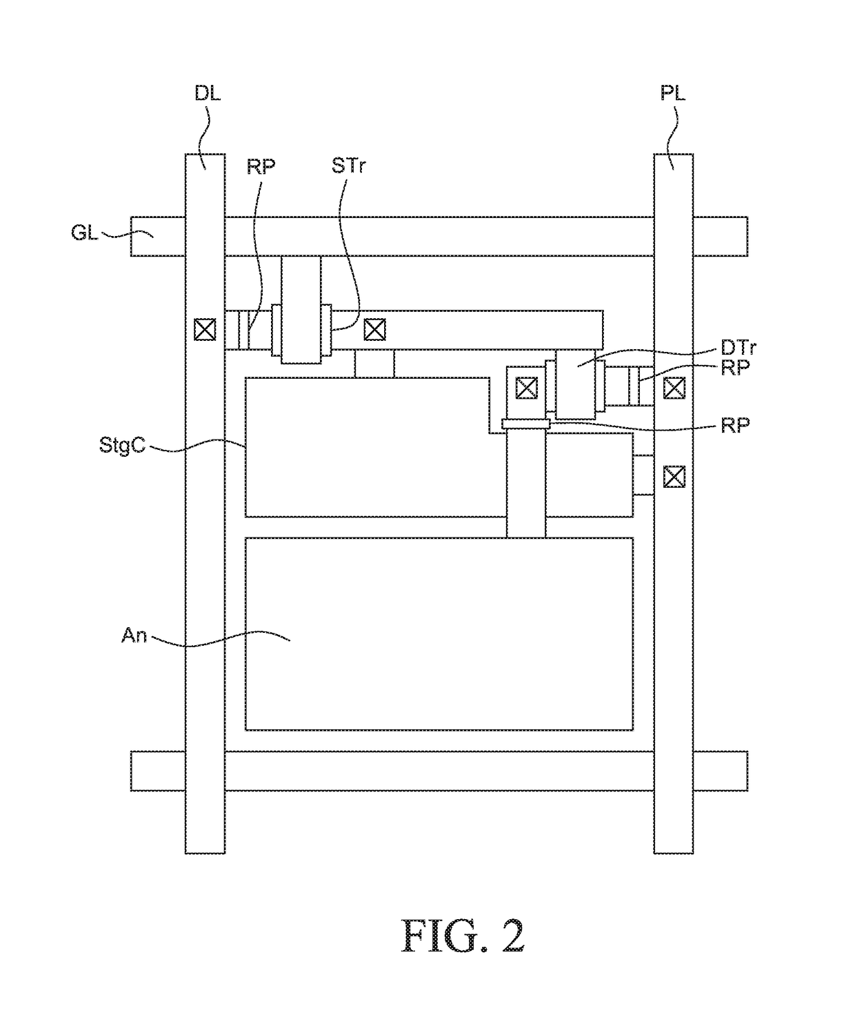 Organic light-emitting diode (OLED) display apparatus for minimizing an outgas generated during a process of laser repairing