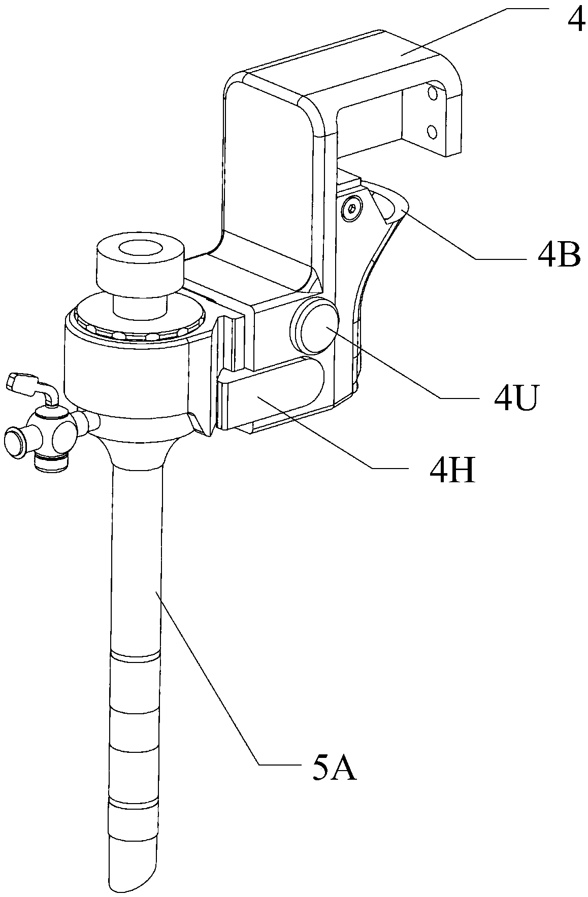 Clamping mechanism for trocar device