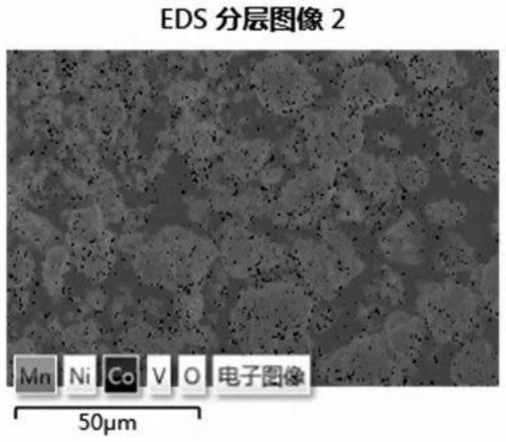 Vanadium oxide composite high-nickel ternary positive electrode material, and preparation method and application thereof