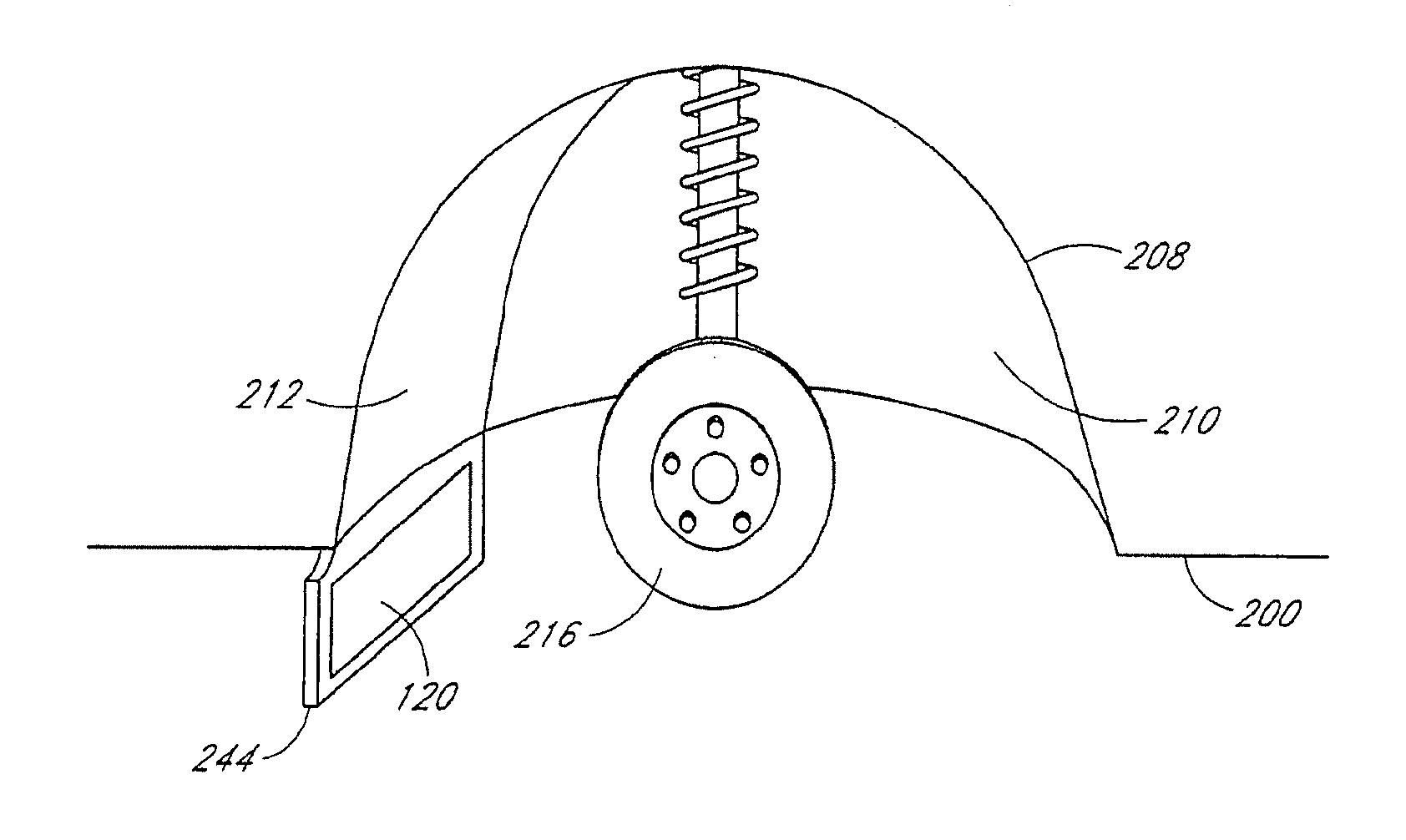 System and method for removing brake dust and other pollutants