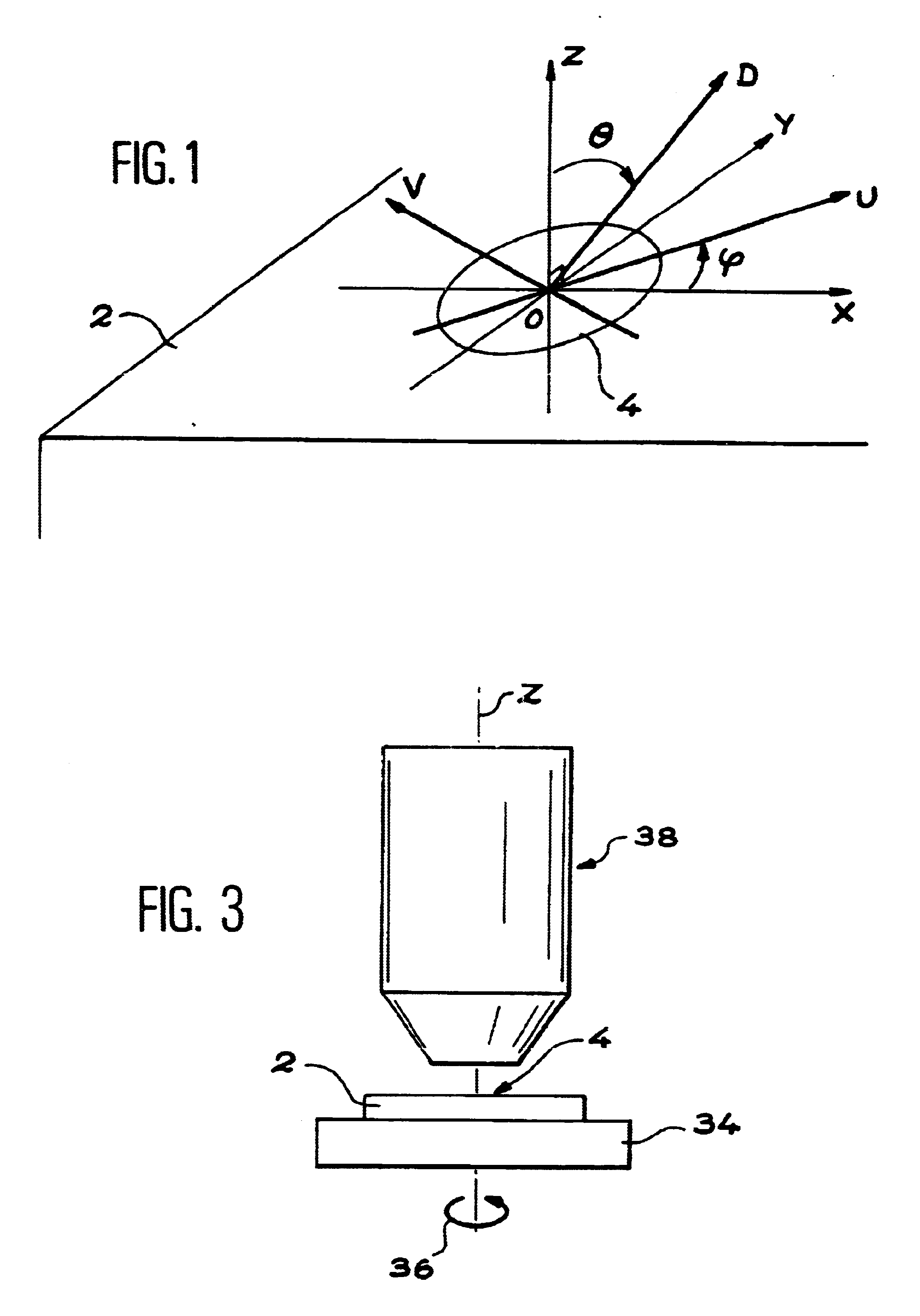Device for measuring spatial distribution of the spectral emission of an object
