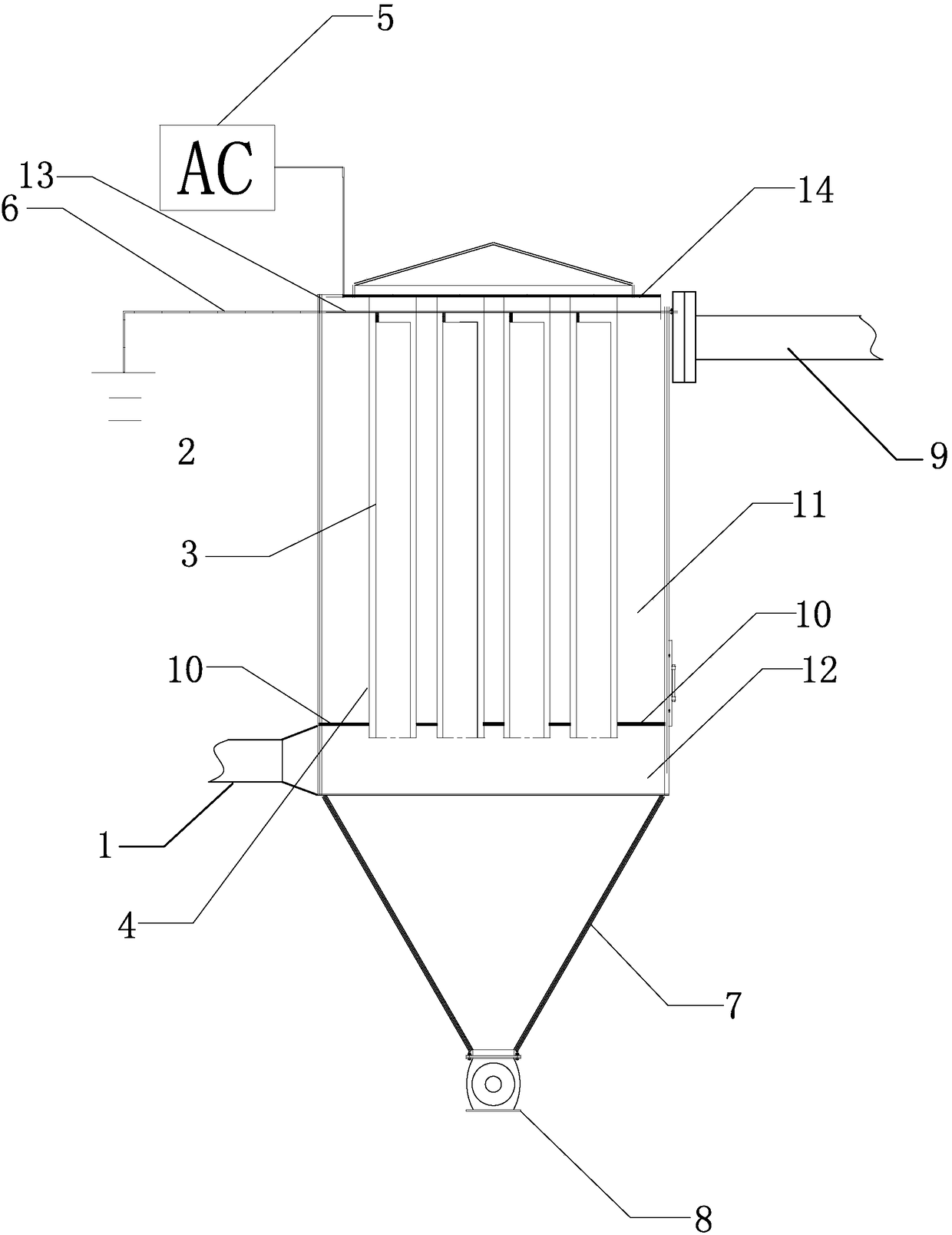 Double-filter-screen electrocoagulation purification apparatus for fine particles
