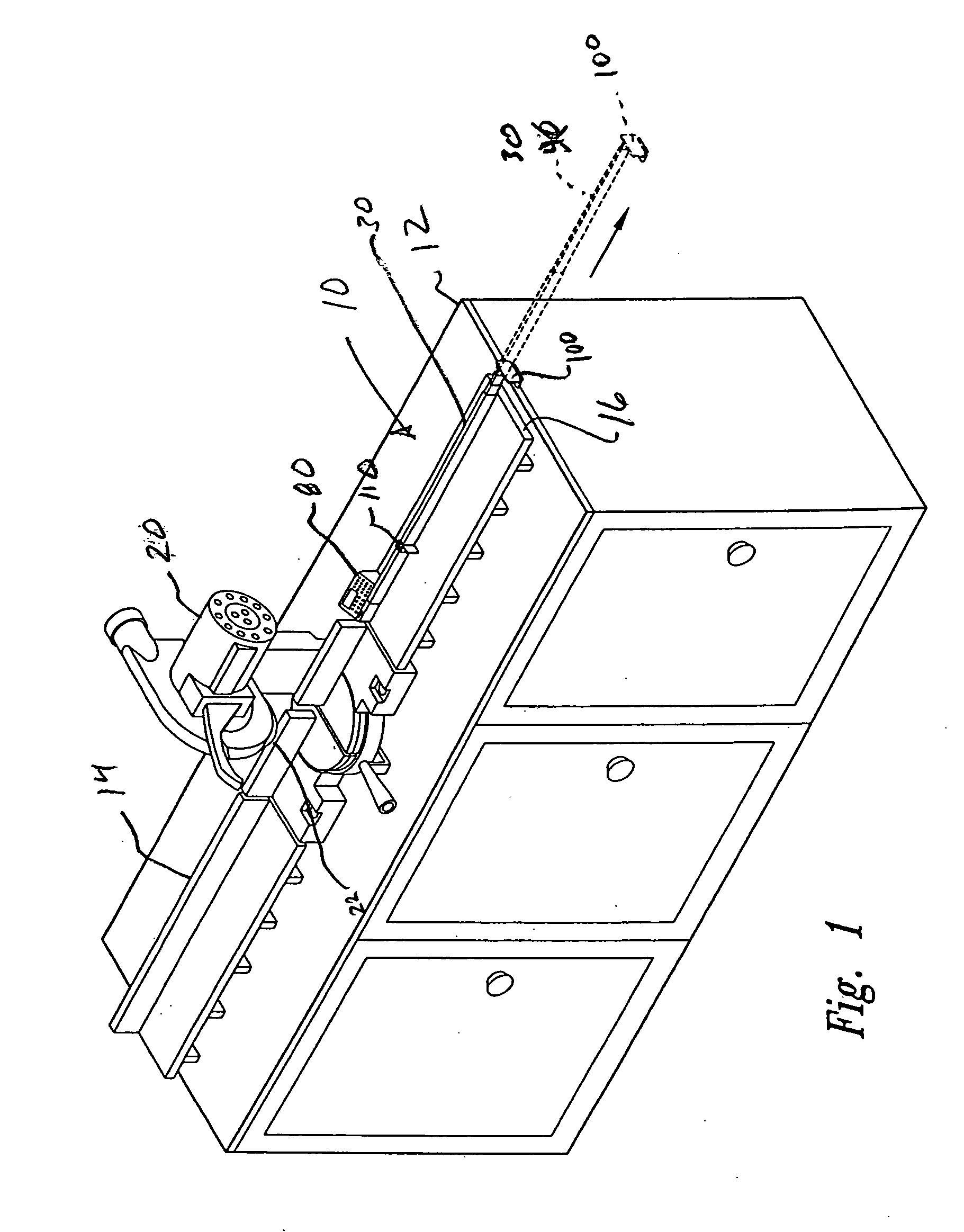 Repetitive fence for cross-cutting materials