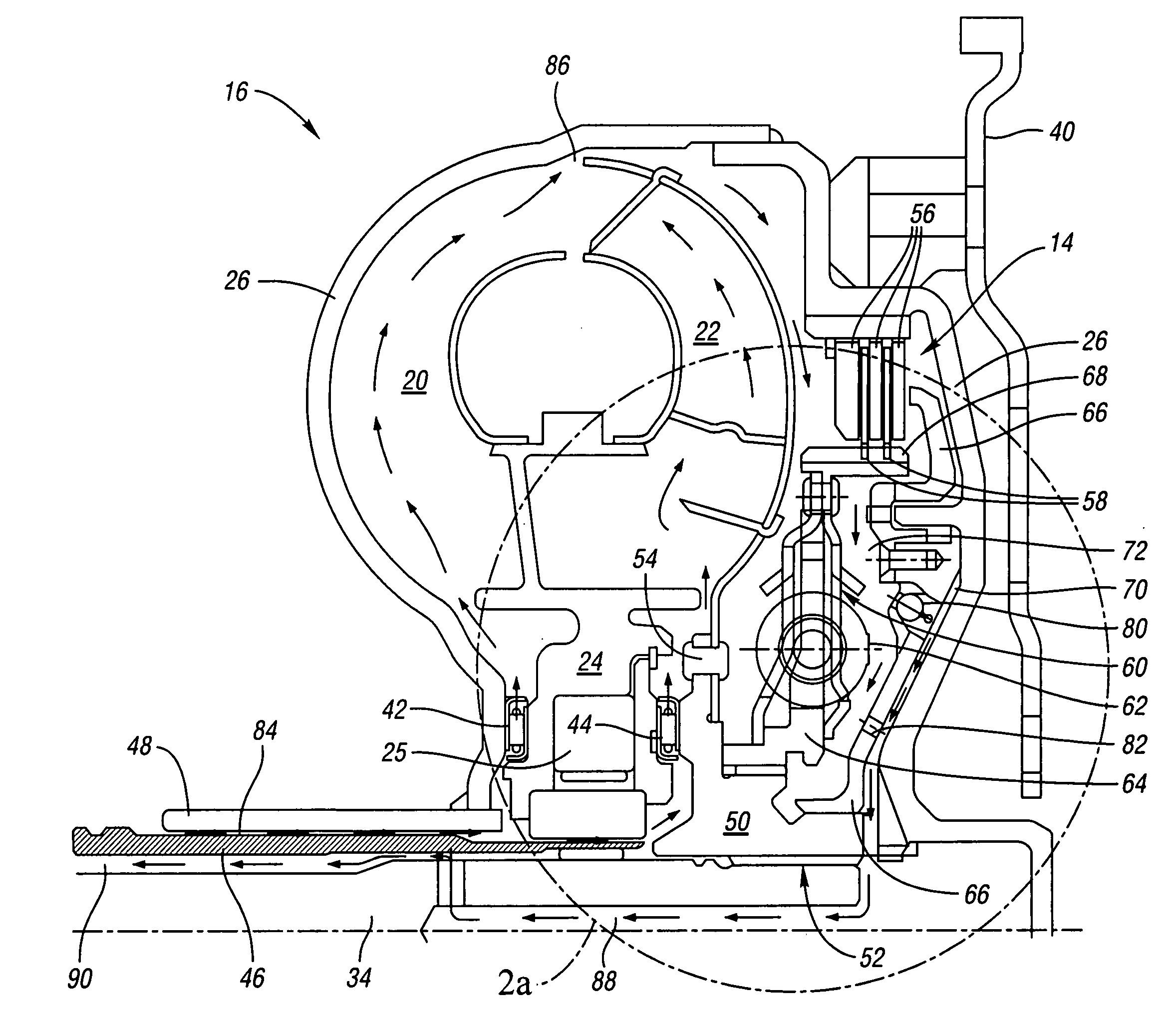 Electronically controlled converter clutch for an automatic transmission