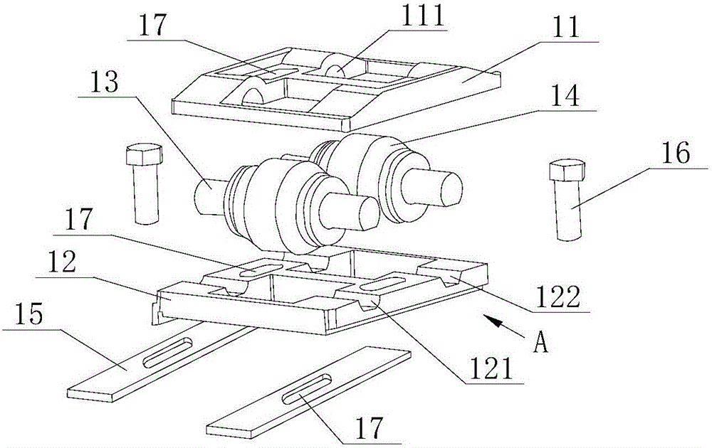 A roller structure that is easy to adjust