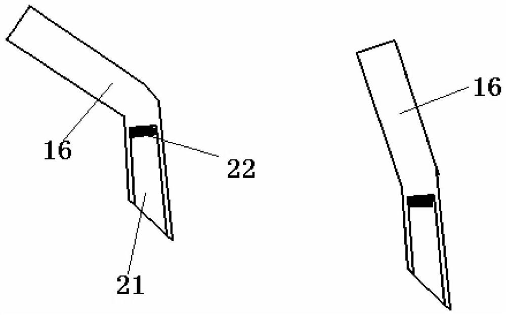 An auxiliary device for removing bent rods