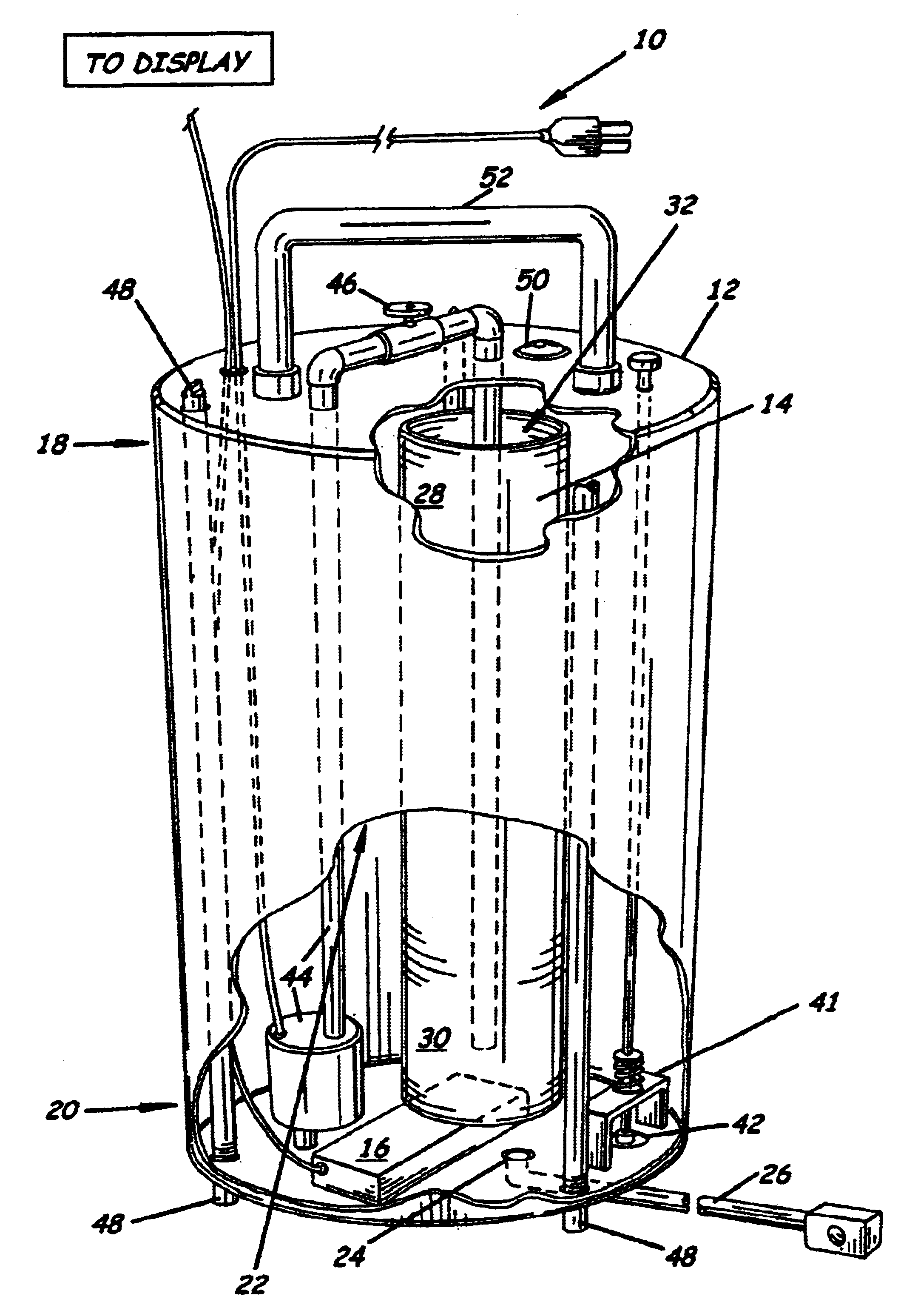 Apparatus and method for detecting a leak in a swimming pool