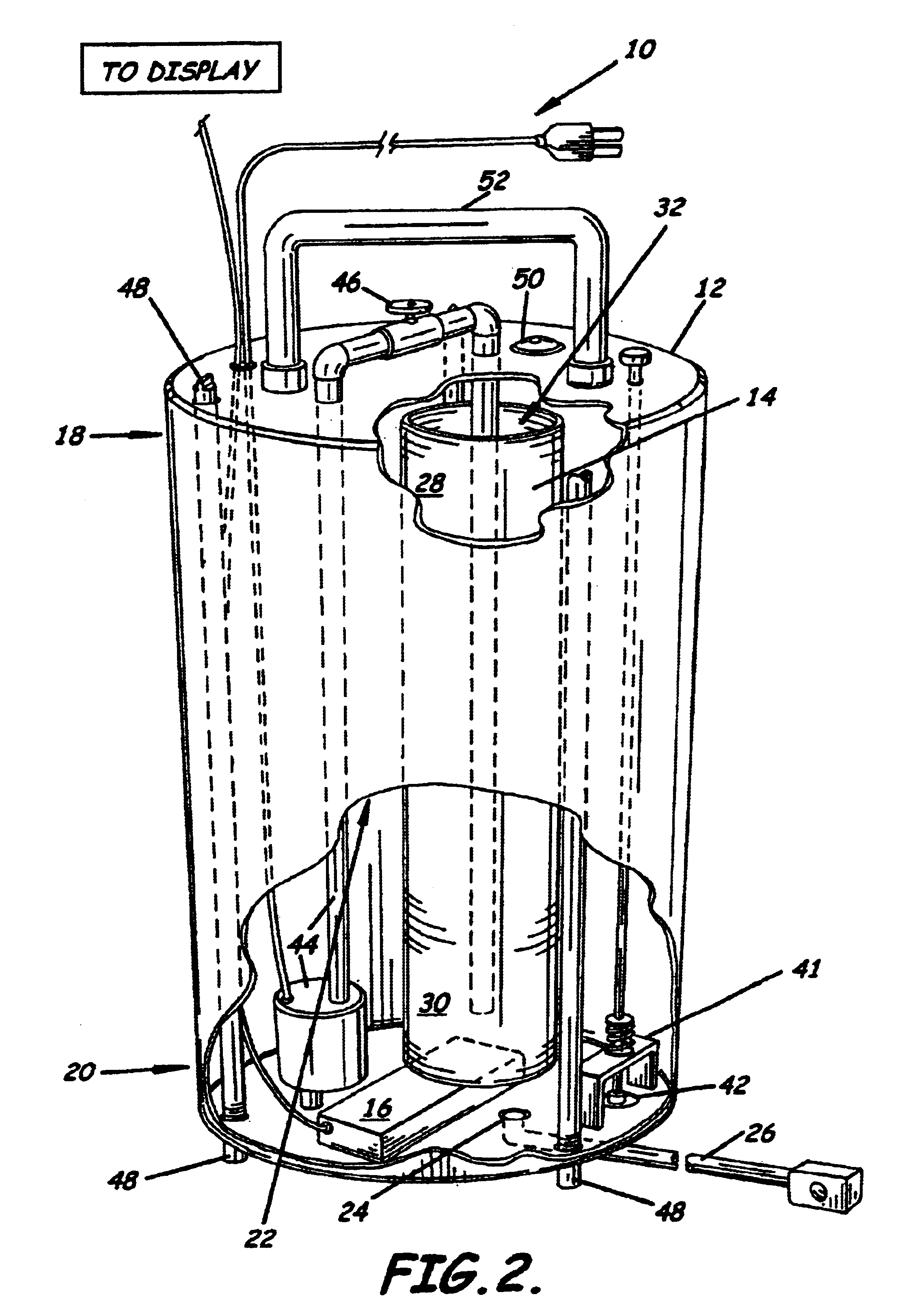 Apparatus and method for detecting a leak in a swimming pool