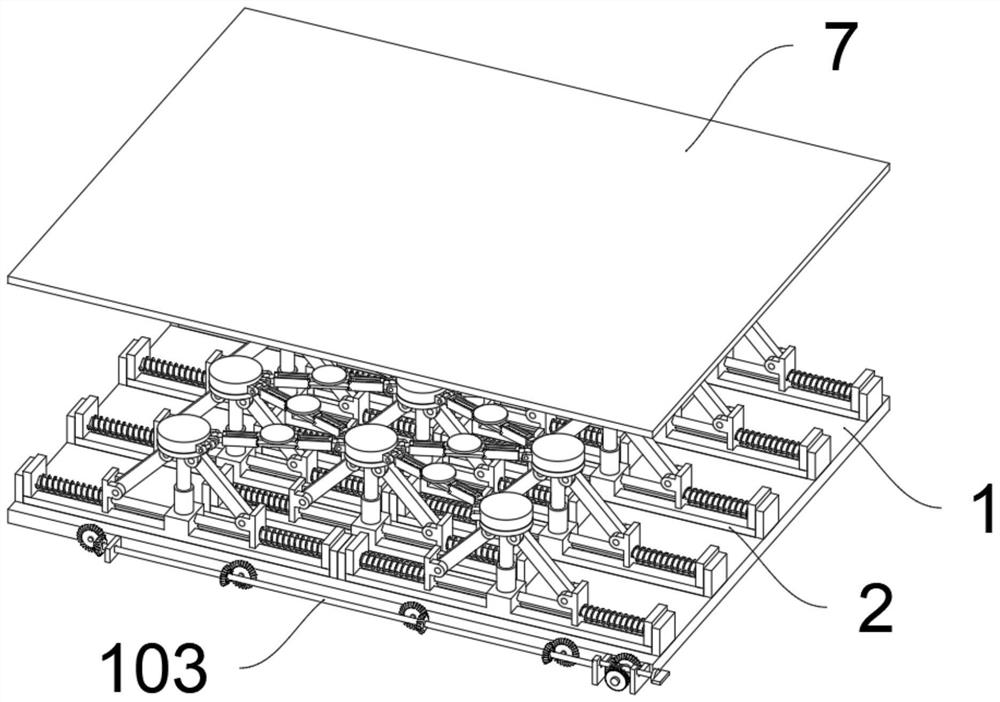 Spring frame structure for furniture