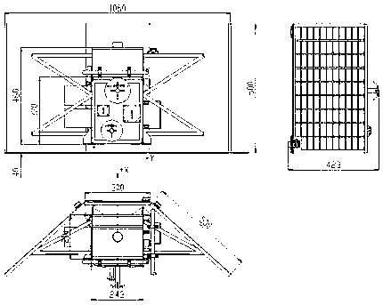 Micro-satellite based on integrated electronic integrated cabinet