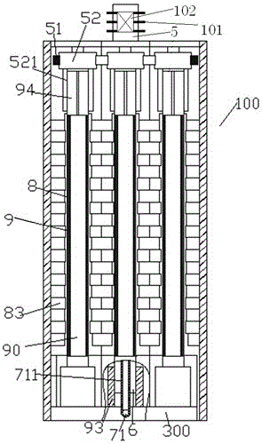 Exhaust treatment device capable of being quickly cooled