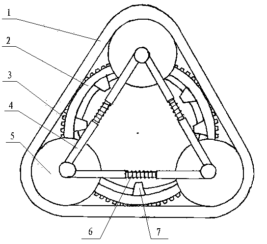 Triangular track wheel
