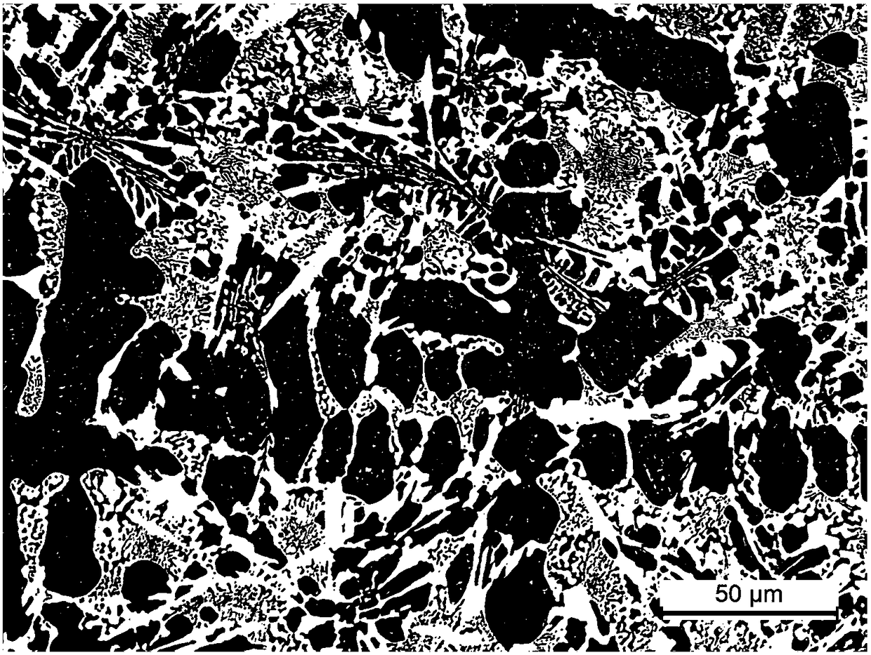 Cerium nitrate metamorphosed and toughened high-hardness alloy and casting method thereof