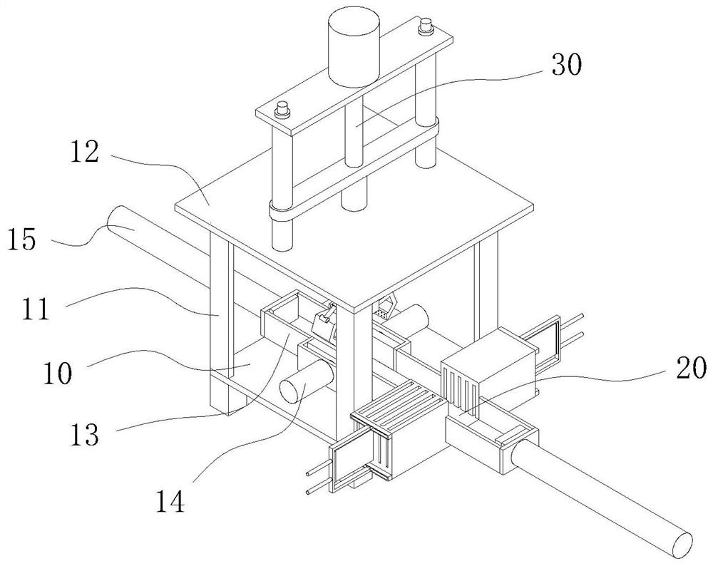 Experimental device for deformation position of profile cold-drawing die