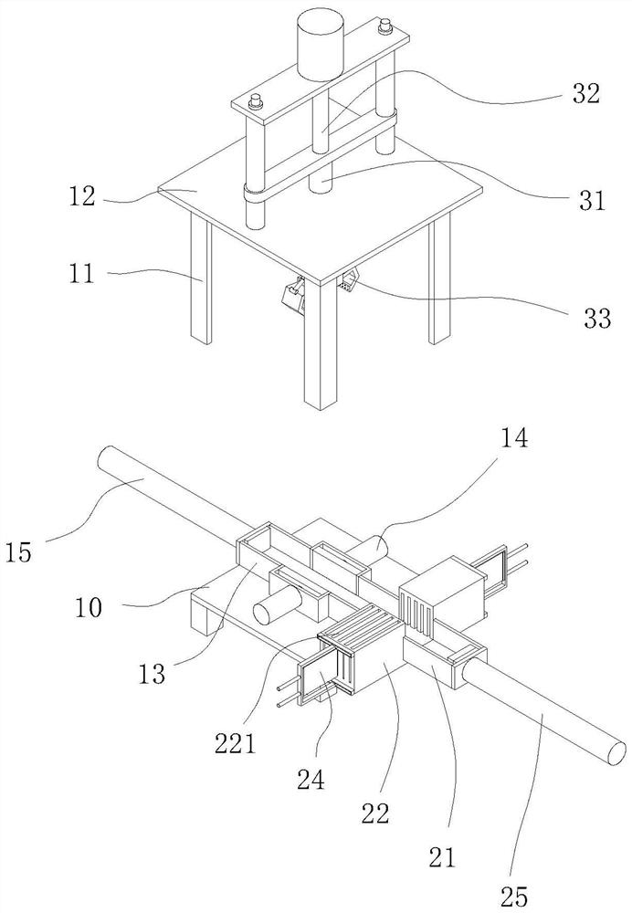 Experimental device for deformation position of profile cold-drawing die