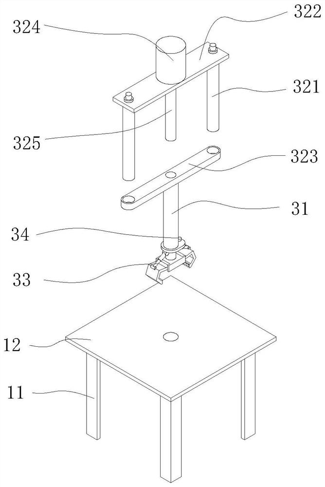 Experimental device for deformation position of profile cold-drawing die