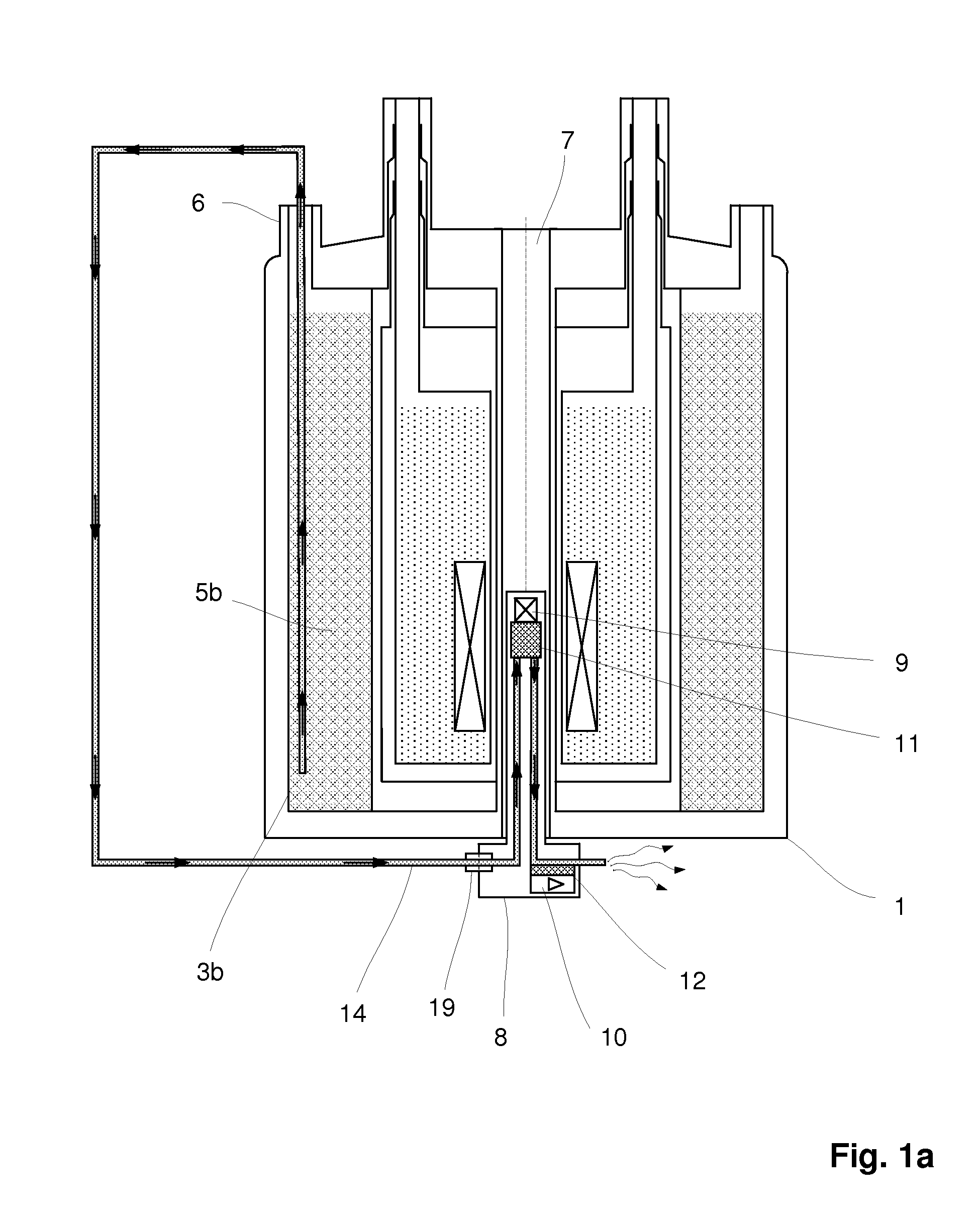 Cryogenic probehead cooler in a nuclear magnetic resonance apparatus