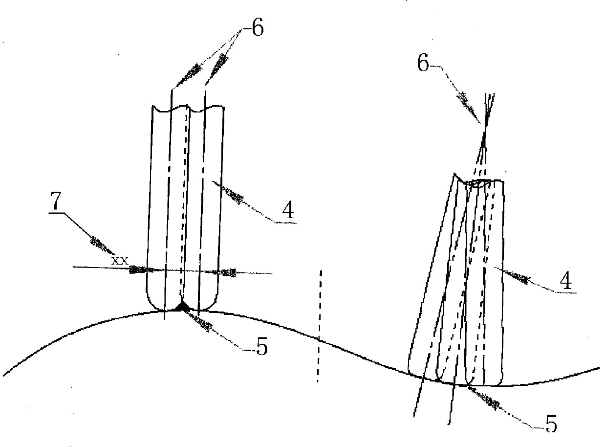 A Row Cutting Method of Double-sided Twisted Web