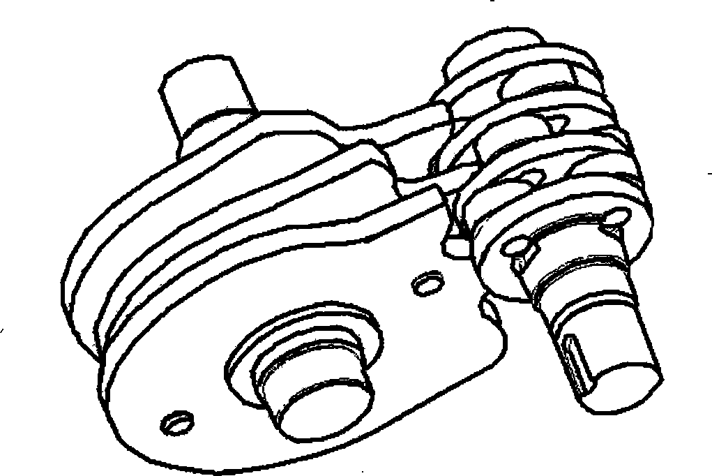 Coaxial radial push rod high-speed dividing mechanism