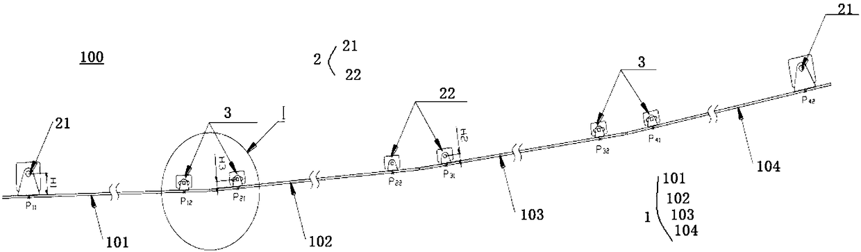 A joint flexible turnout flexure plate device and a turnout structure