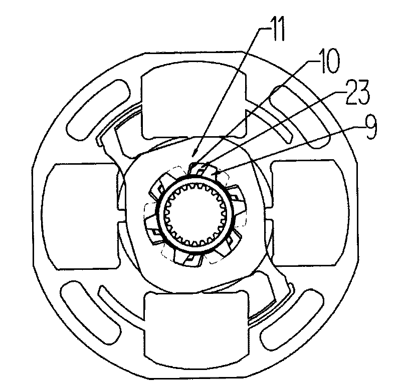 Novel clutch driven disc intersection angle expansion damping device