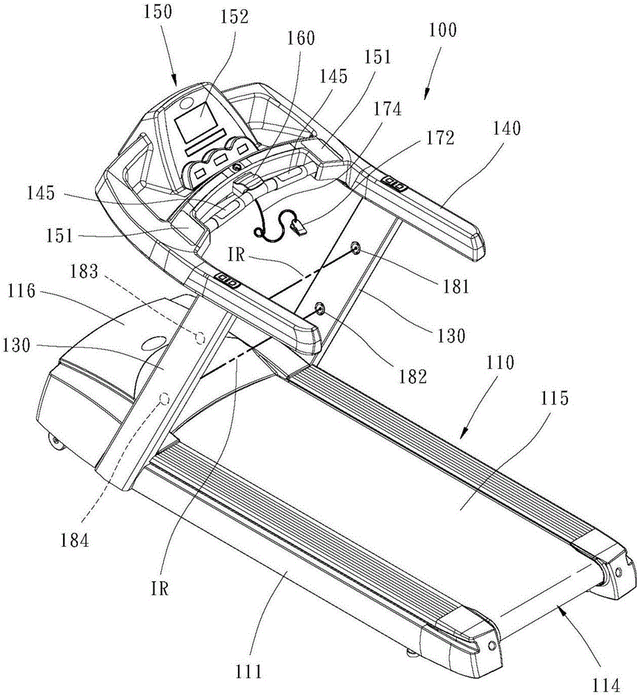 Motorized treadmill capable of bidirectional movement