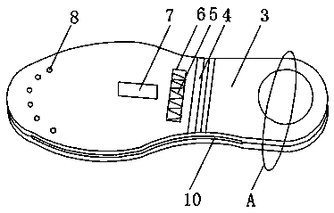 Insole with deodorization function and capable of preventing flat feet