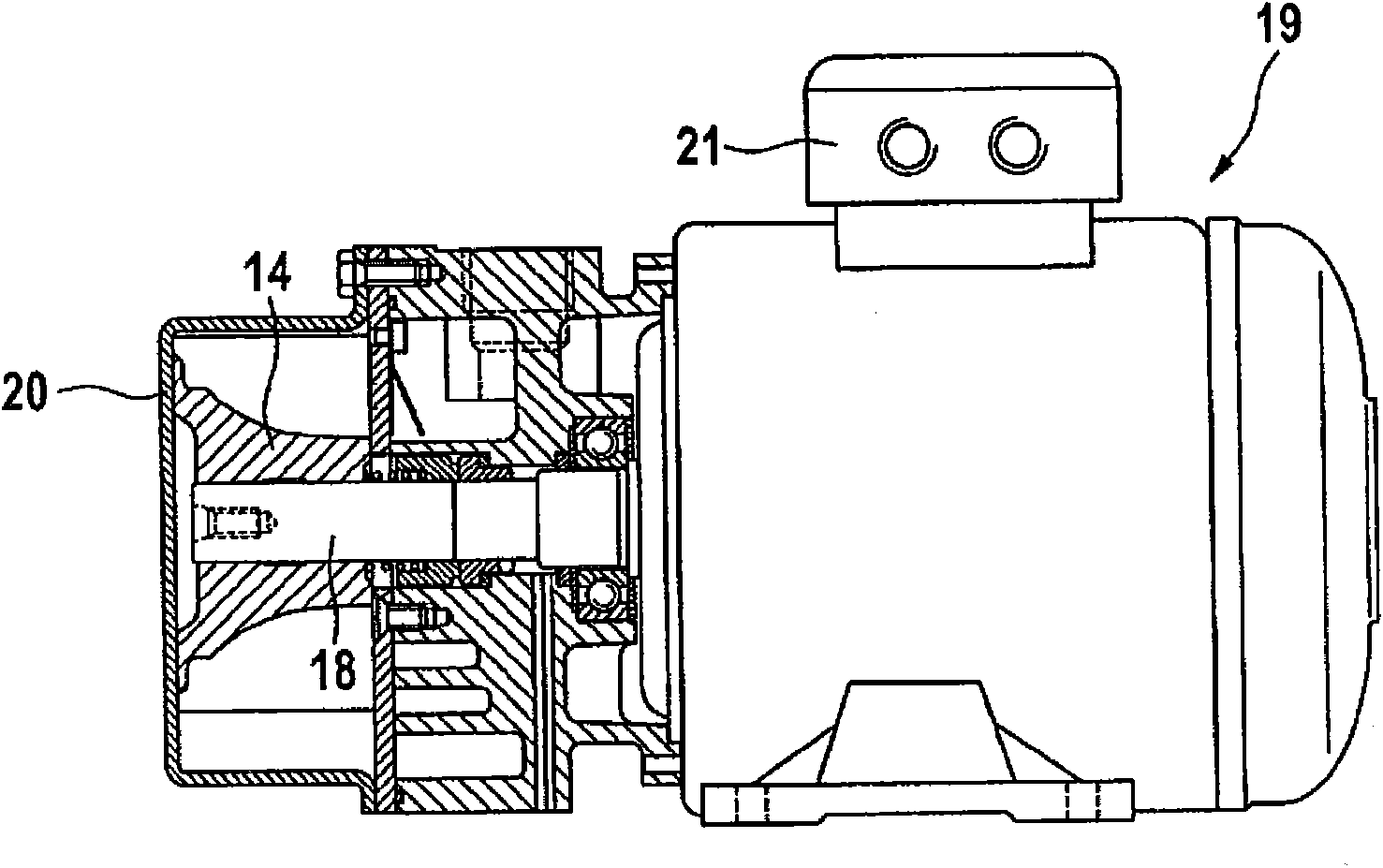Liquid-ring vacuum pump, and impeller for a liquid-ring vacuum pump
