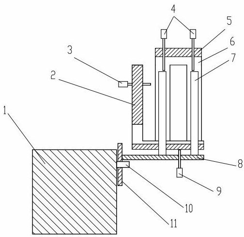 Packaging locating device of microchannel lamination laser