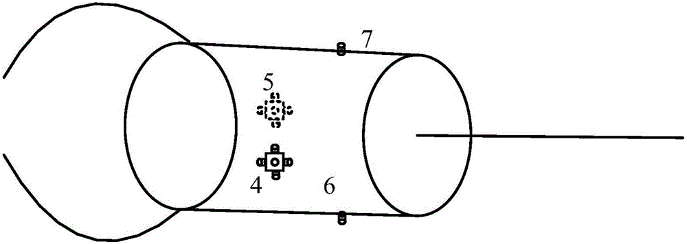 Space non-cooperative target attitude joint takeover control method utilizing tether thruster