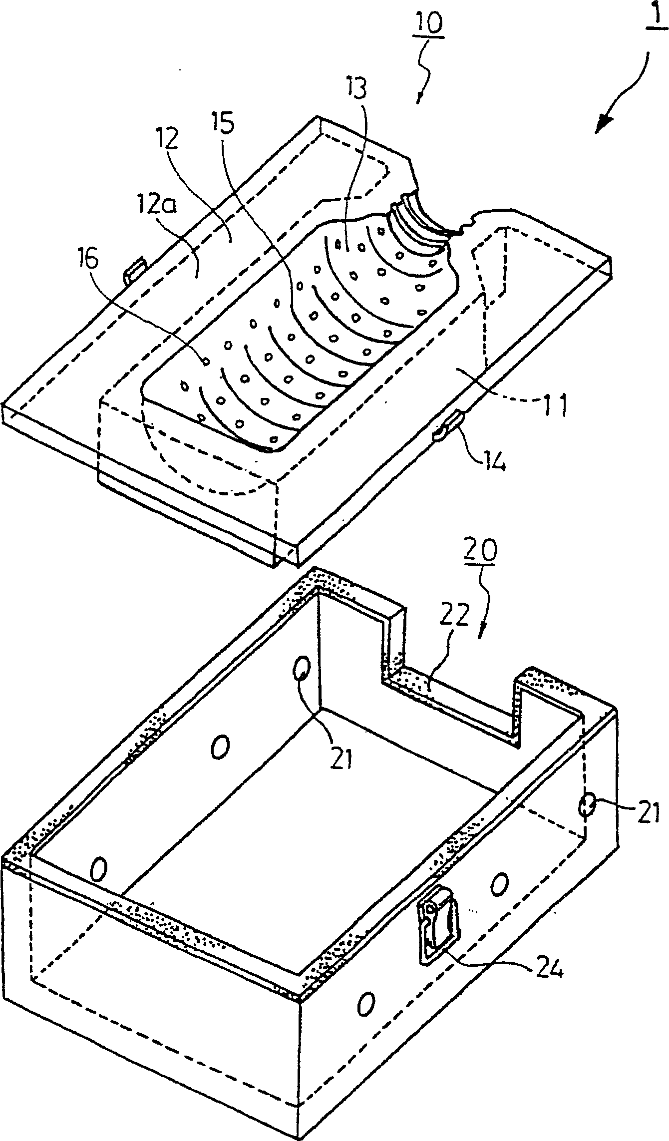 Device for manufacturing molded body