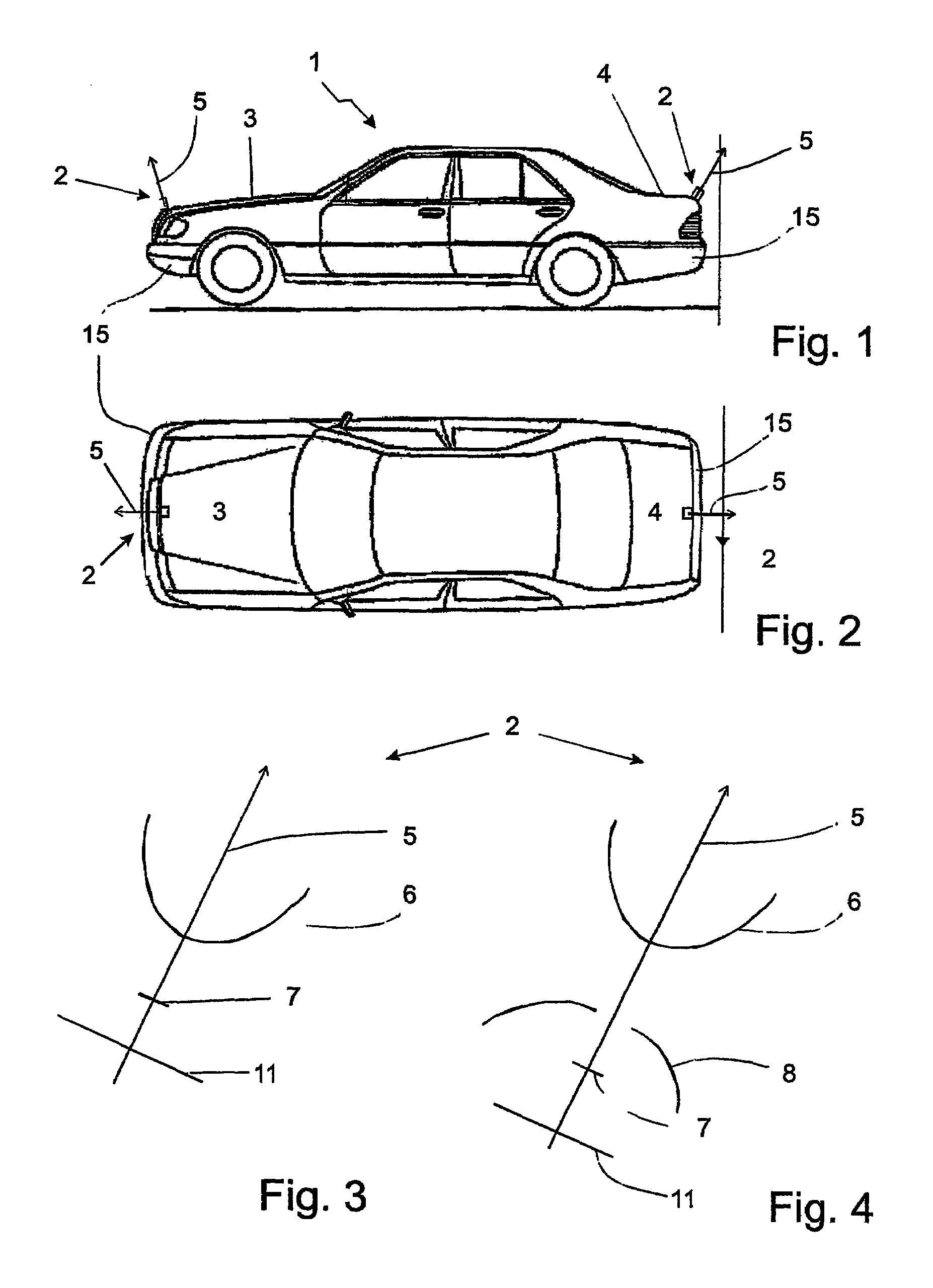 Vehicle with a catadioptric camera