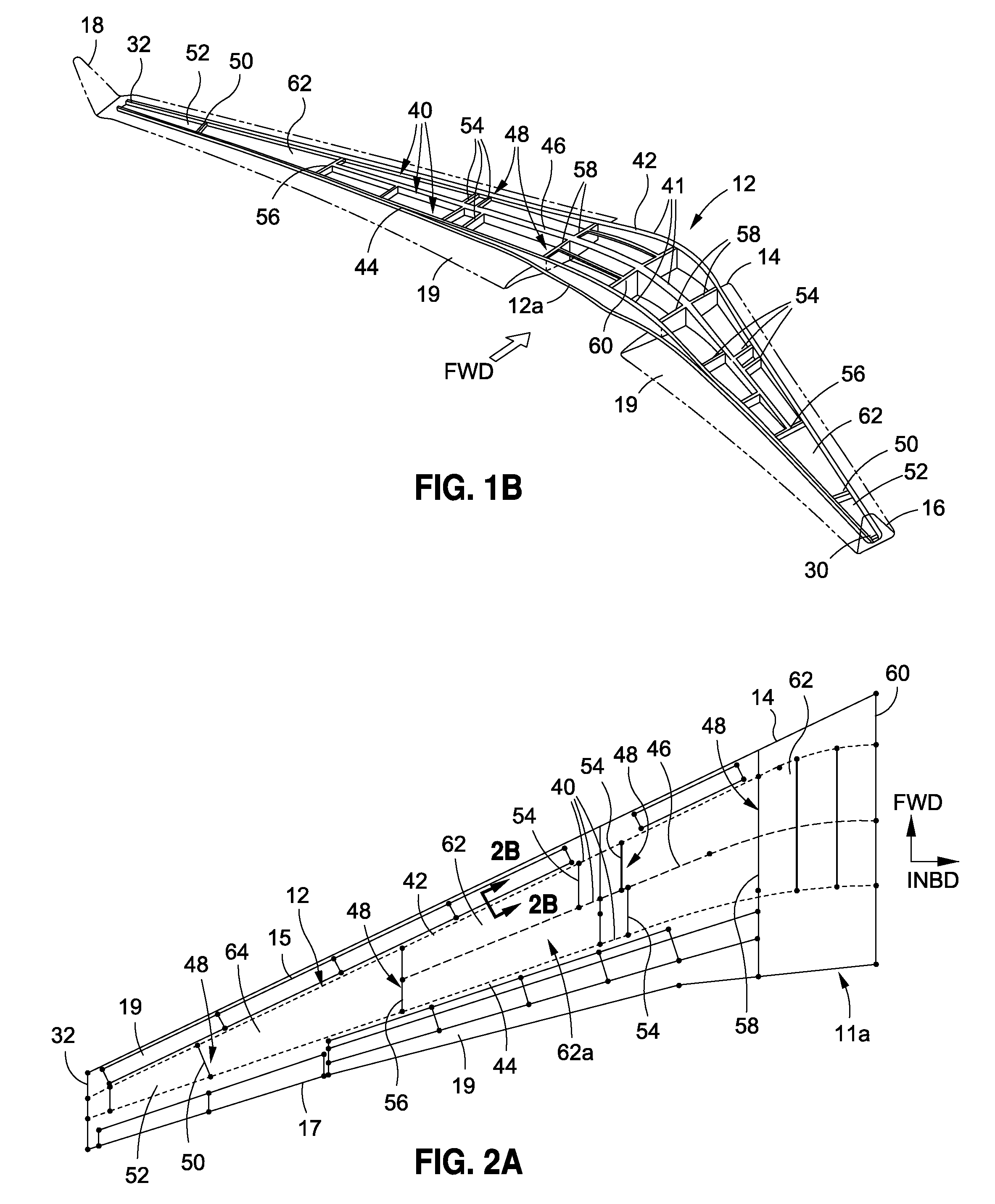 Box structures for carrying loads and methods of making the same