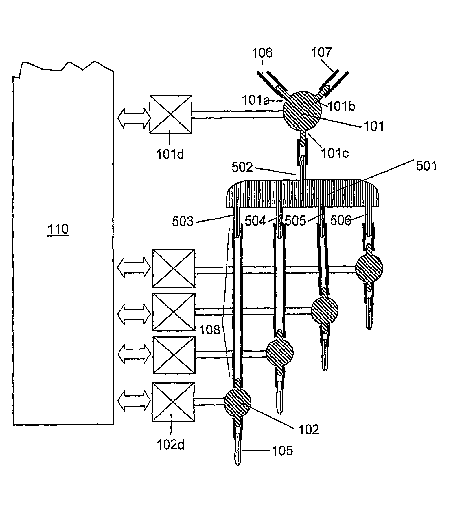 Microvalve controlled precision fluid dispensing apparatus with a self-purging feature and method for use