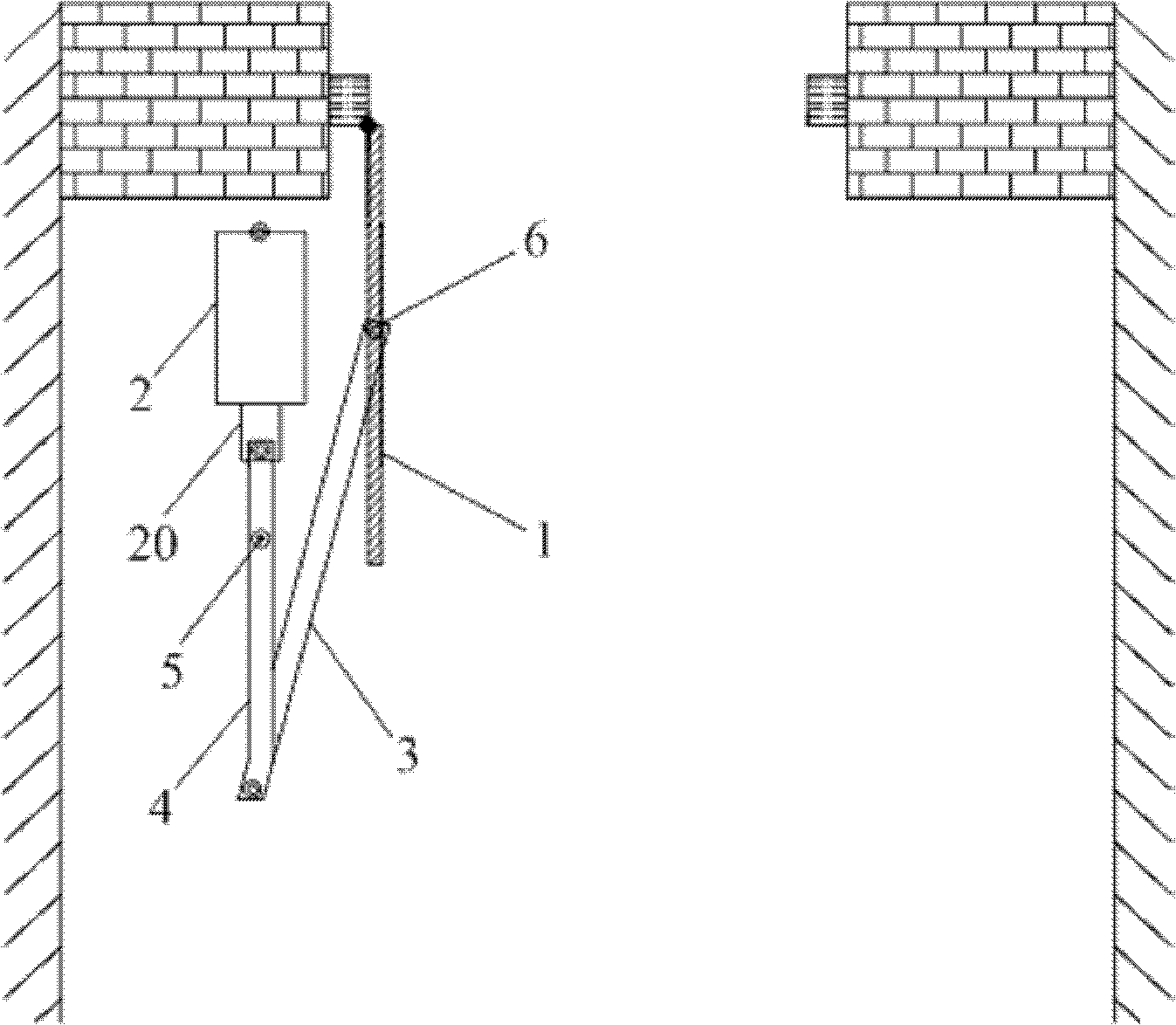 Air door opening and closing device