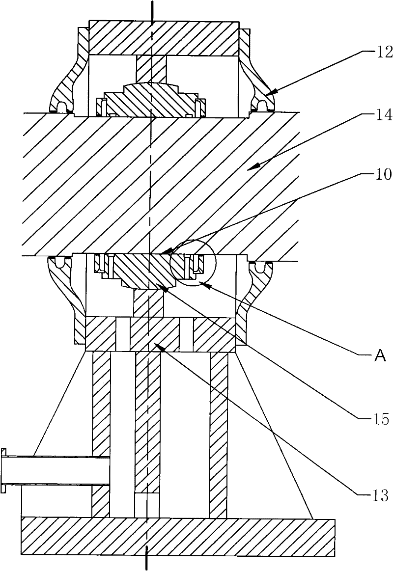 Oil-retaining structure inside bearing pad machine for large-scale turbogenerator rotor dynamic balance test