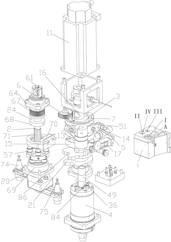 High-speed reblading mechanism for small drilling and milling center