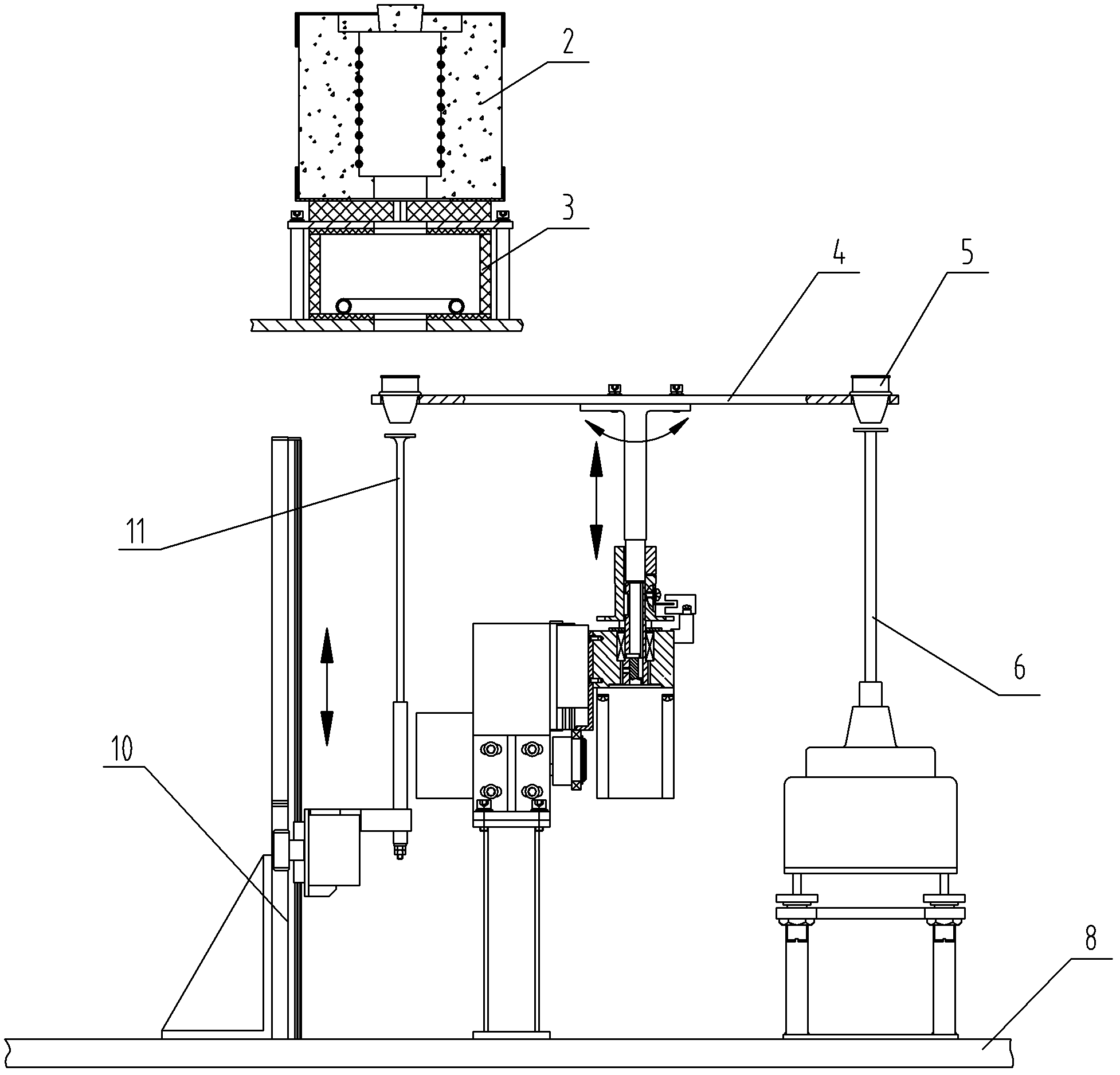 Assembly line type industrial analyzer