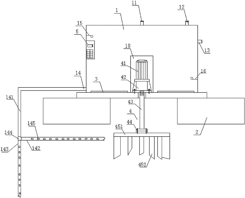 Surface turbine aeration and oxygenation type microorganism domesticating equipment