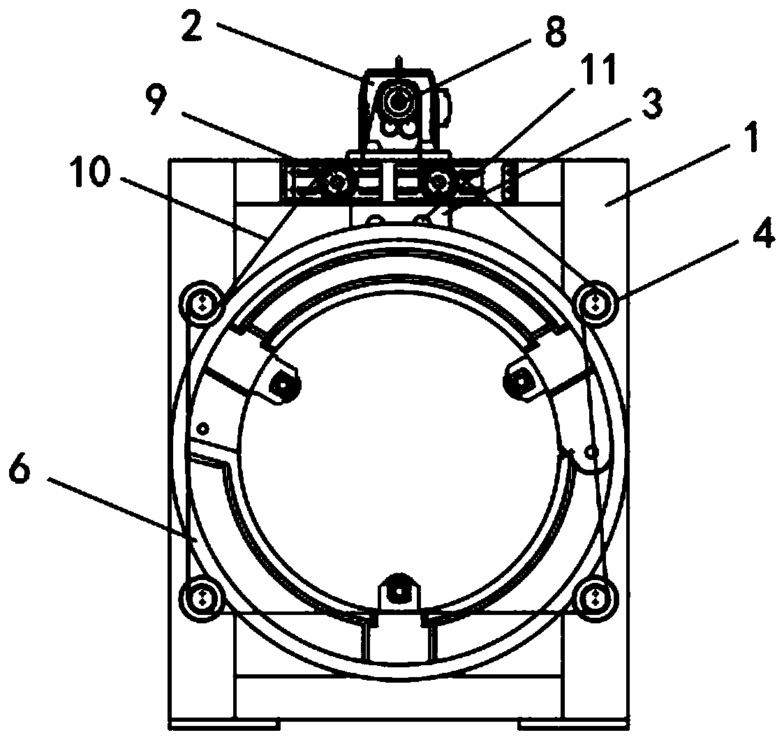 Placement protection device for nuclear magnetic resonance superconducting magnet