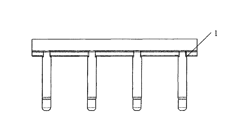 Spark plug hole precast process for casting engine aluminum alloy cylinder cover by gravity